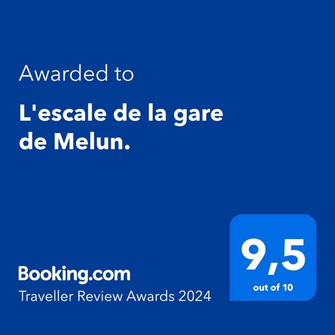 L'Escale, Studio Proche Gare Melun Avec Parking Prive Dammarie-lè-Lys Ngoại thất bức ảnh